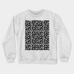 White Leopard Print Crewneck Sweatshirt